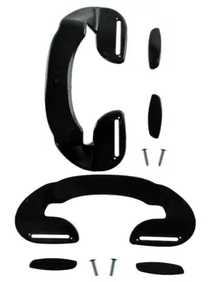 Whirlpool fridge door handle – adjustable ergonomic black 190mm