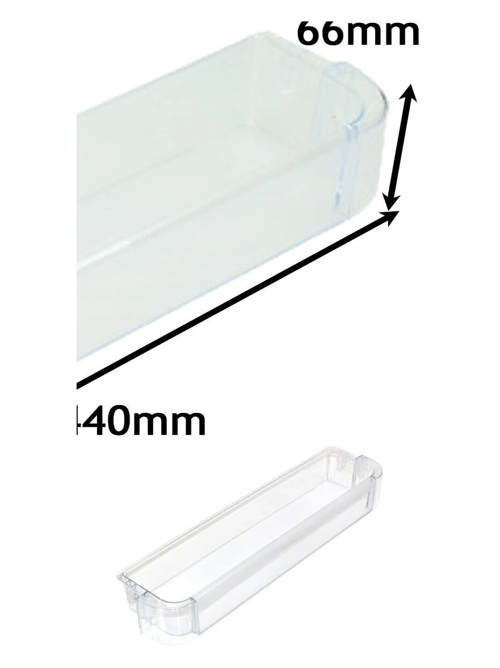 Whirlpool Fridge Lower Door Bottle Shelf Plastic Tray 481010464935