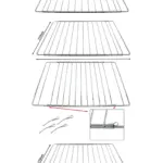 Whirlpool Oven Rack Adjustable Extendable Shelf – 2 Pack 310‑565mm