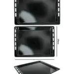 Whirlpool Oven Replacement Baking Tray – Enamel, 445 × 375 mm