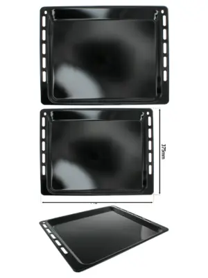 Whirlpool Oven Replacement Baking Tray – Enamel, 445 × 375 mm