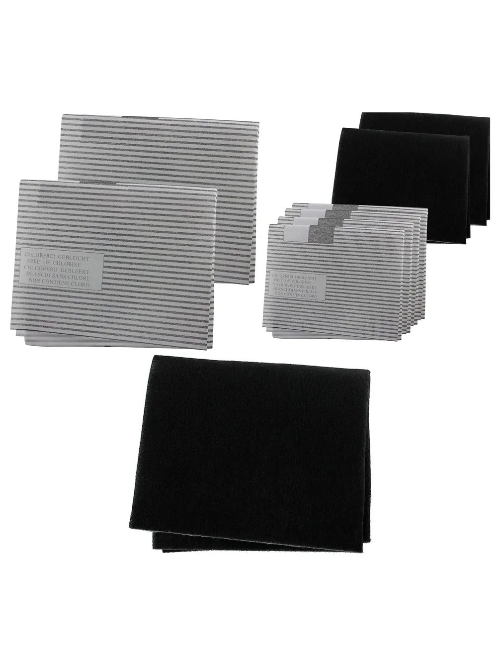 Whirlpool Range Hood Filter Set – 4 Grease + 2 Carbon Filters