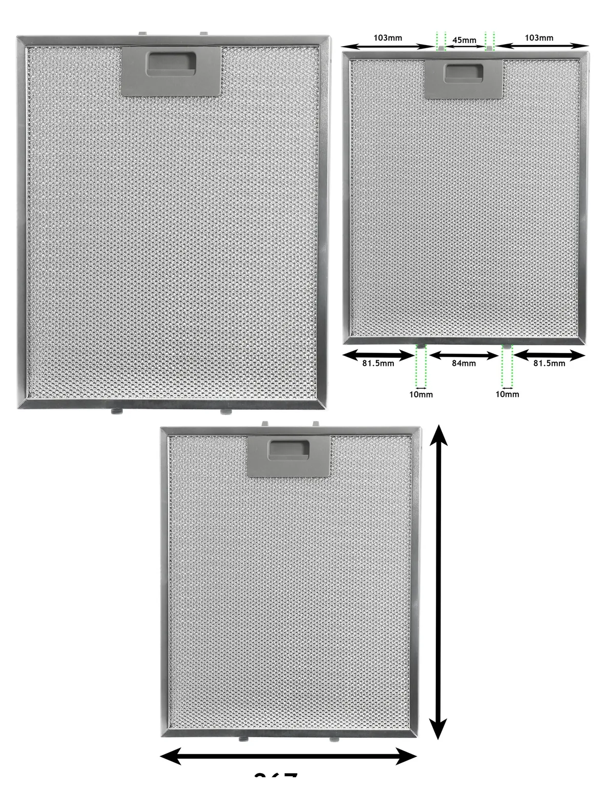 Whirlpool Range Hood Grease Filter Metal Mesh 305x267mm