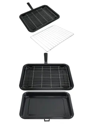 Whirlpool Small Grill Pan with Detachable Handle & Adjustable Shelf