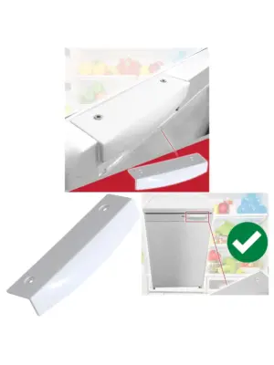 White 145mm Replacement Door Handle for Bosch Refrigerator & Freezer