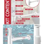 White 40mm Round Sink Trap with Deodorizing Outlet – Bathroom Drain