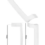 White Beko Fridge & Freezer Door Handle – Replacement Grab Bar