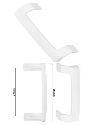 White Beko Fridge & Freezer Door Handle – Replacement Grab Bar