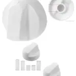 White Bosch Oven & Hob Control Knob Set with Adapters