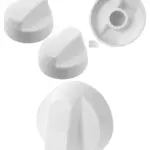 White Control Knob & Adapter Set for Proline Cooker Oven Hob – 2 pcs