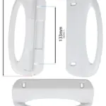 White Door Handle for Electrolux, AEG & Zanussi Freezers 2062728015
