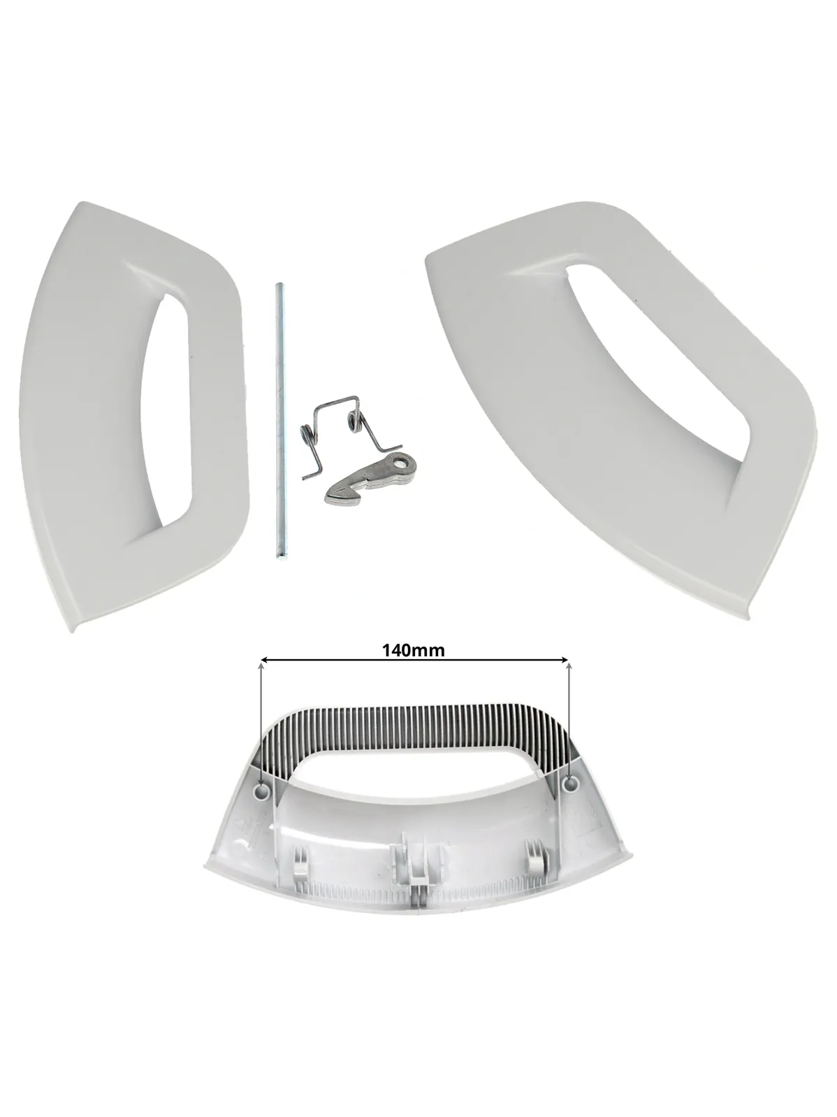 White Door Handle Kit for Hotpoint Futura/Ariston Washer Dryer