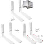 White Extendable Wall Mount Bracket for Panasonic Microwave Kitchen