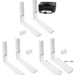 White Heavy-Duty Wall Mount Bracket for Printer, Copier & Scanner