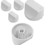 White Hotpoint Oven Control Knob Set 3 Replacement Switches
