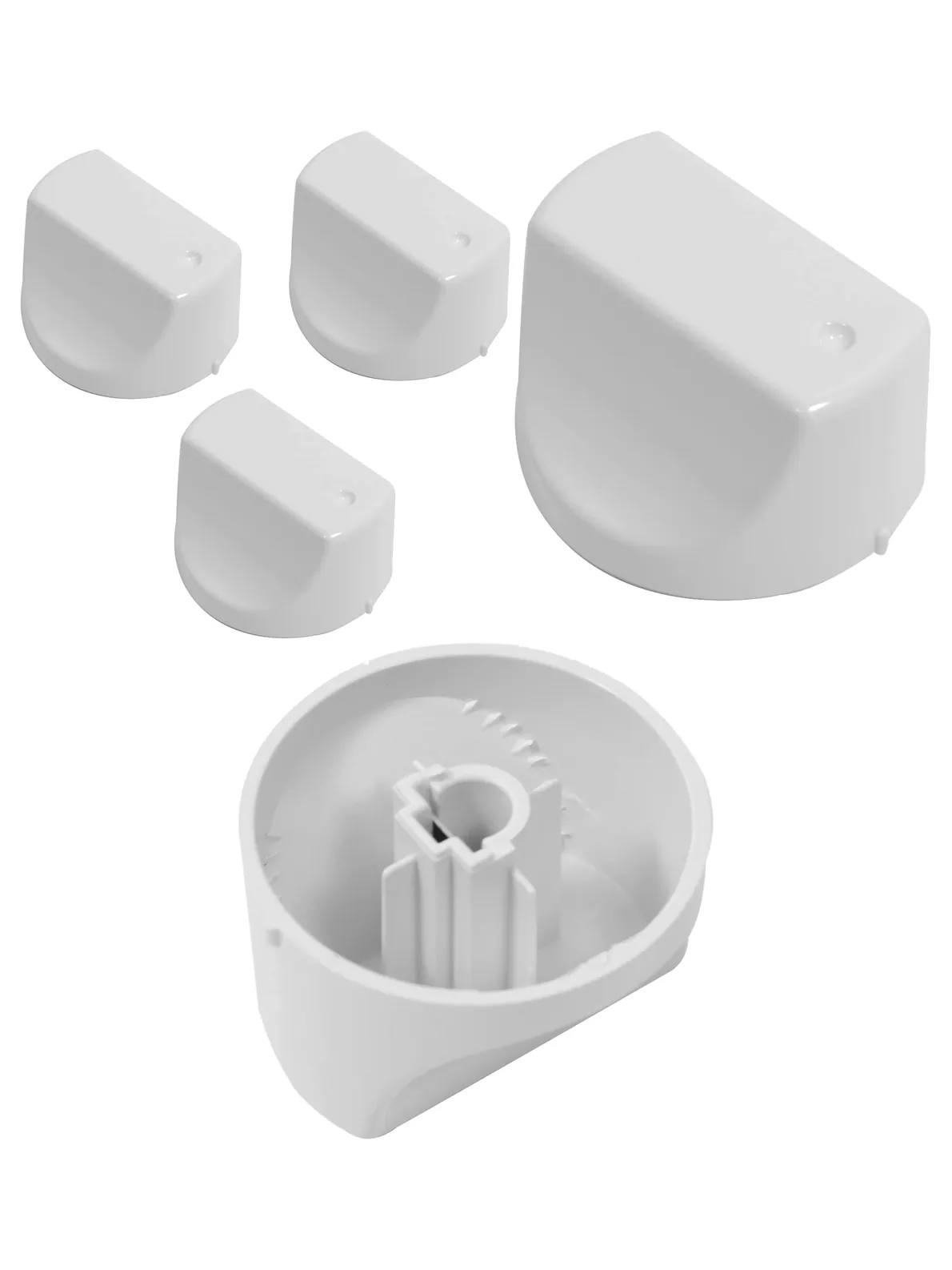 White Hotpoint Oven Control Knob Set 3 Replacement Switches