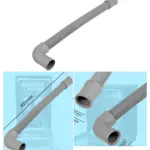 White Knight 21mm Dishwasher Drain Hose Replacement DW1045WA