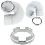 White Knight 4m Dryer Vent Hose & Condenser Adapter Kit