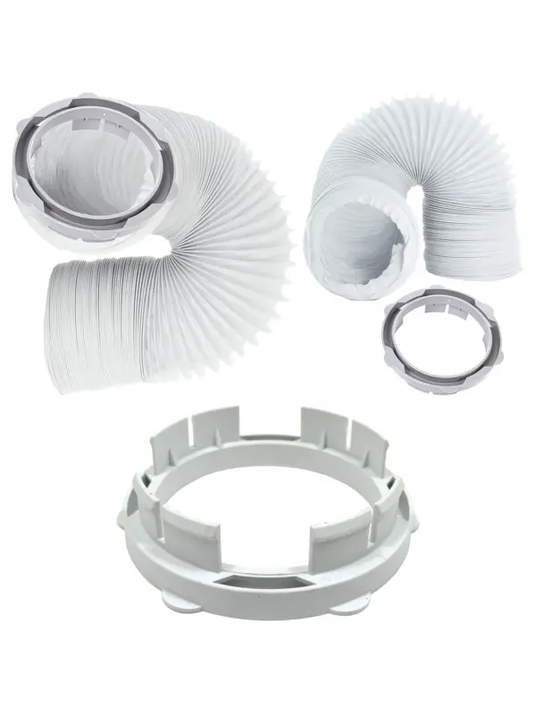 White Knight 4m Dryer Vent Hose & Condenser Adapter Kit