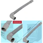 White Knight Dishwasher Internal Drain Hose 21mm DW1460WA Replacement