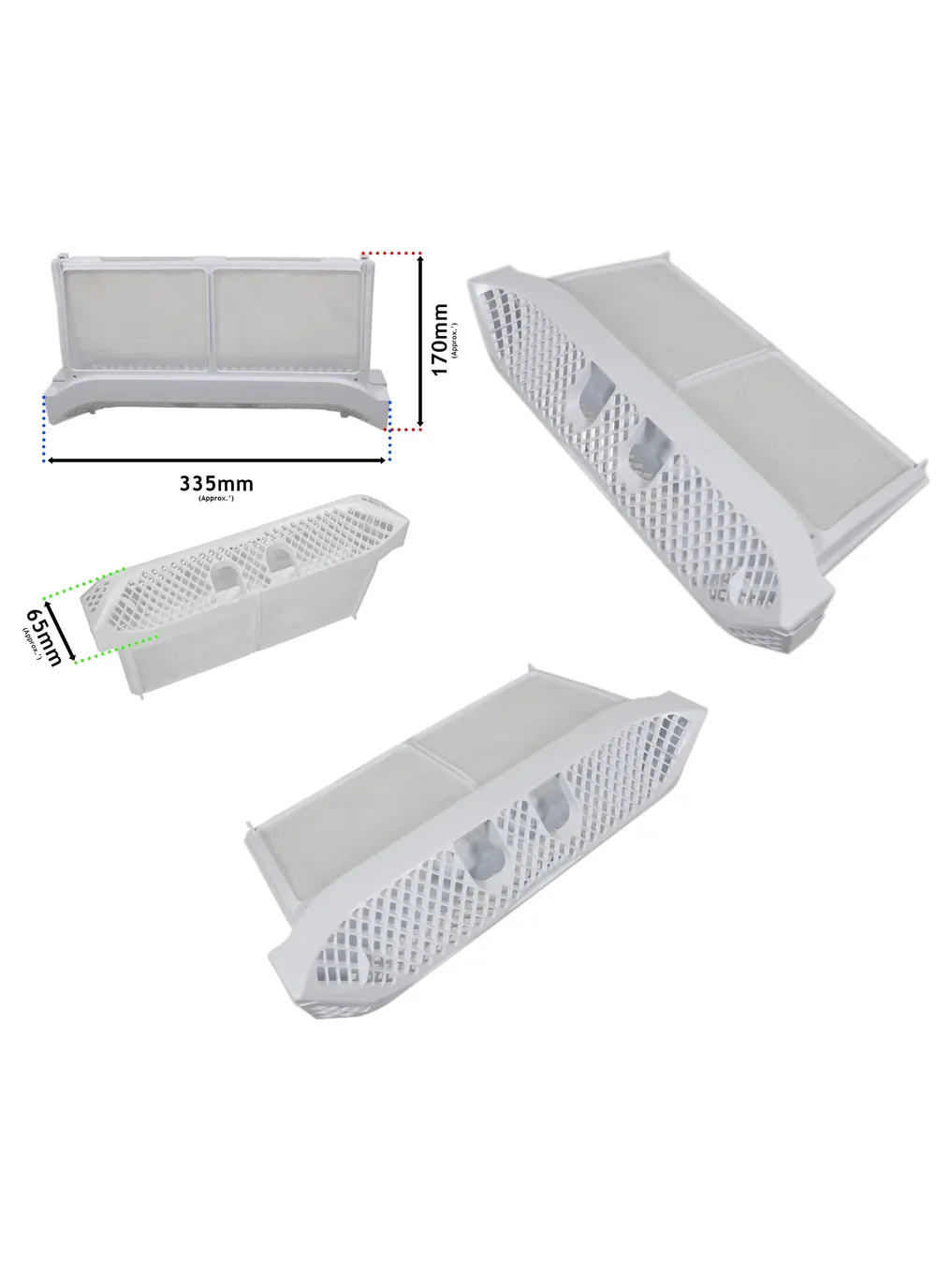 White Knight Dryer Lint Filter for B96V8W & B93V7W Tumble Dryers