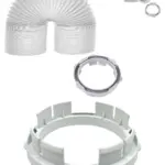 White Knight Extra‑Long 6m Dryer Vent Hose & Condenser Adapter Kit