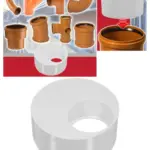 White PVC Solvent Weld Pipe Reducer 110mm to 56mm for Soil/Waste