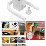 White Rainwater Diverter Kit for 65mm Square & 68mm Round Downpipes
