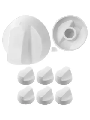 White Replacement Knob & Adapters for Neff Oven – 6 pcs Universal