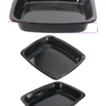 White Speckled Enamel Roasting Tray 33x27.5x5 cm Oven Baking Sheet
