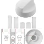 White Universal Air Fryer Knob Replacement for Multi‑Cooker Mini Oven