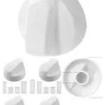 White Universal Control Knob Set 4pcs for Ignis Cooker Oven Hob