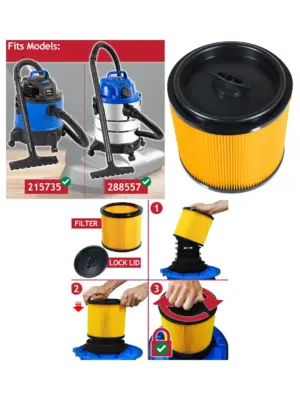 Wickes 20L Wet/Dry Cartridge Vacuum Filter – 1250W