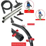 Wickes 20L Wet/Dry Vacuum Hose Kit with 1250W PTO & Rod