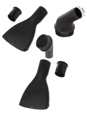 Wide Mattress & Upholstery Vacuum Nozzle with 35mm Mini Round Brush