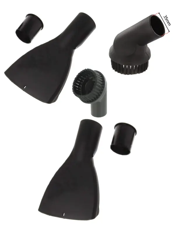 Wide Mattress & Upholstery Vacuum Nozzle with 35mm Mini Round Brush