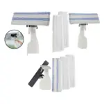 Window Cleaning Kit Spray Bottle & 3 Microfiber Pads Streak‑Free Glass