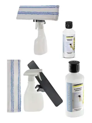 Window & Glass Spray Bottle Kit with 500 ml Concentrated Cleaner