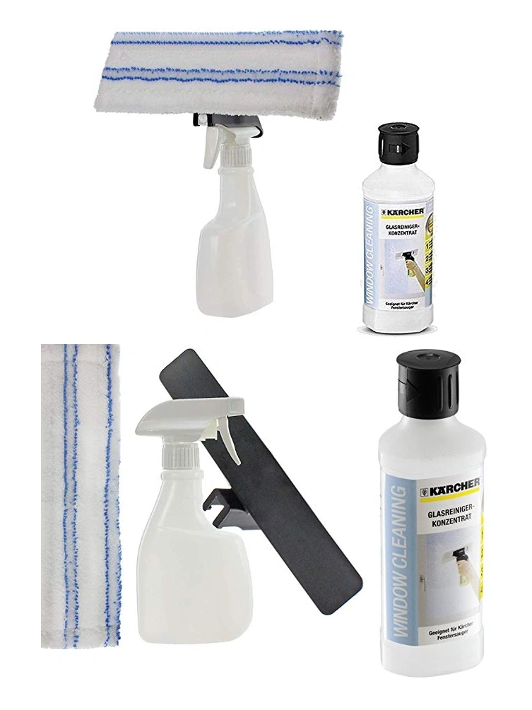 Window & Glass Spray Bottle Kit with 500 ml Concentrated Cleaner