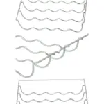 Wine Bottle Rack Insert for AEG, Candy & IKEA Fridges 460x290x70mm