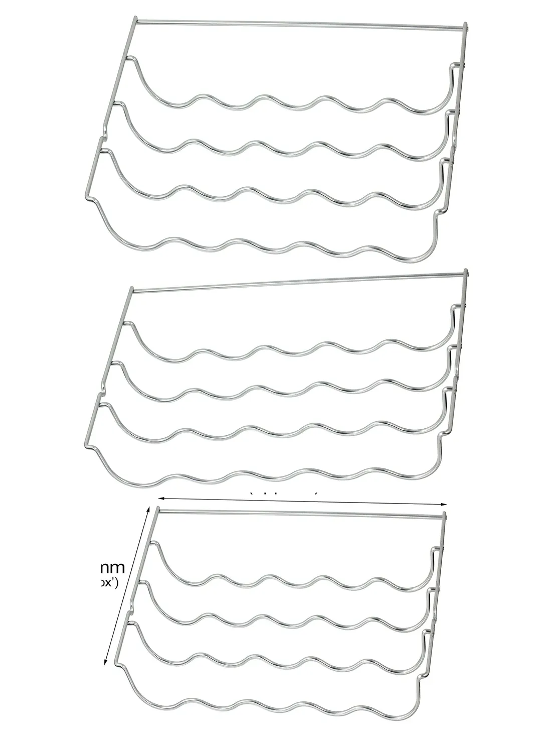 Wine Bottle Rack Insert for Howdens Lamona Fridge – 457×290×70 mm