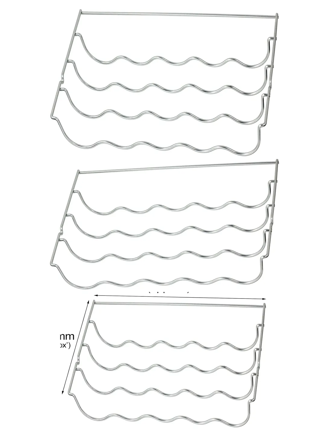 Wine Bottle Rack Shelf Insert for Galanz Fridge – 457x290x70mm