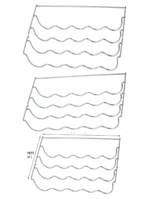 Wine Bottle Rack Shelf Insert for Midea Fridge – 457×290×70mm