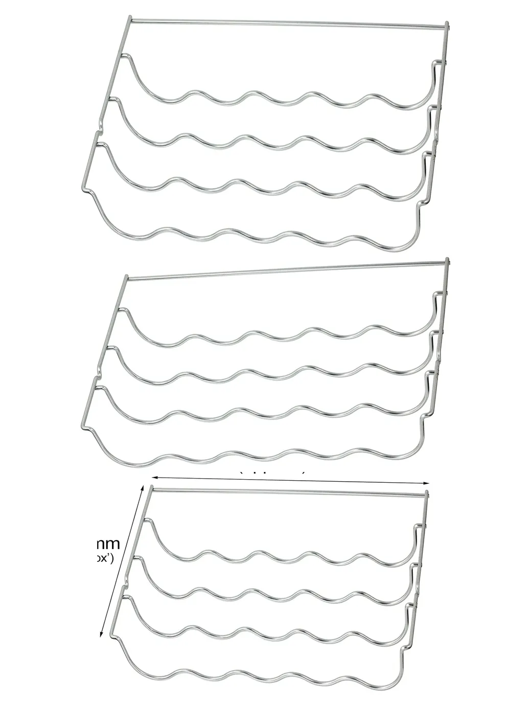 Wine Bottle Rack Shelf Insert for Montpellier Fridge – 457x290x70mm