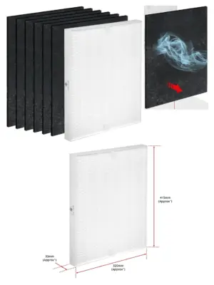 Winix PlasmaWave HEPA and Carbon Filter for 5300 6300 Series
