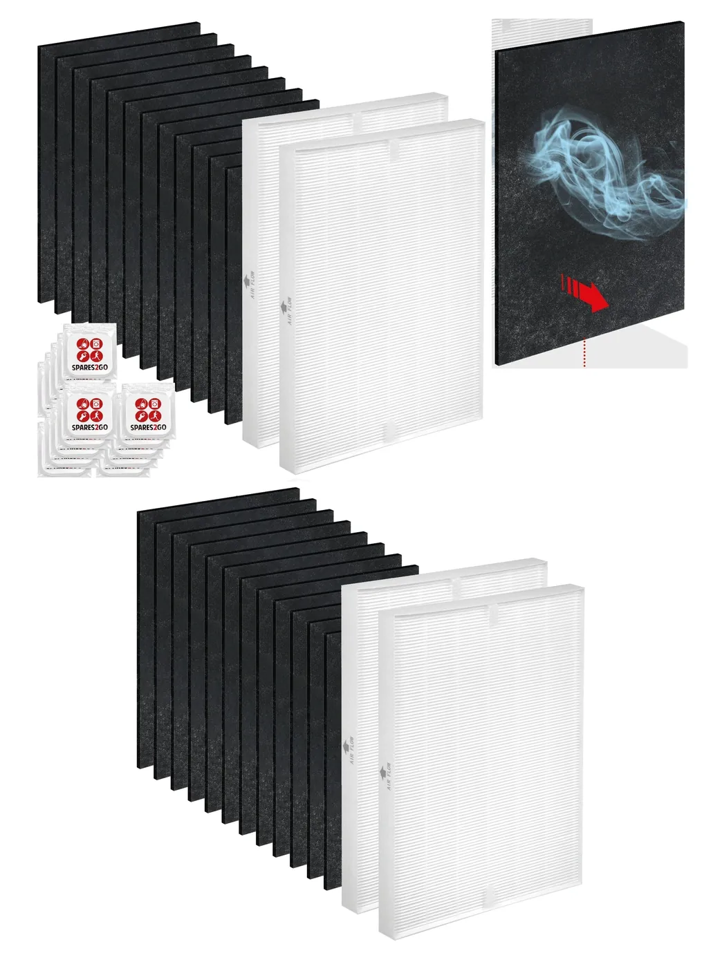 Winix PlasmaWave HEPA + Carbon Dual Filter Pack for 5300/6300 & P300
