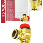 Worcester Bosch Greenstar 3 Bar Brass PRV – 1/2 BSP Push‑Fit