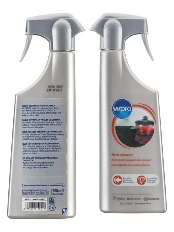 Wpro Ceramic & Induction Cooktop Cleaner Spray – Kitchen Hygienizer