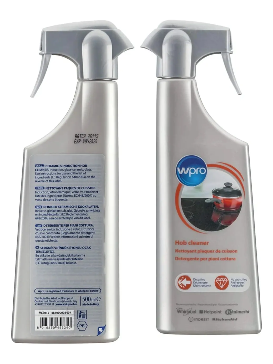 Wpro Ceramic & Induction Cooktop Cleaner Spray – Kitchen Hygienizer