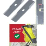 Xtreme FD2402 Blade Set 19.5cm for 2400W Shredder - Pack of 2